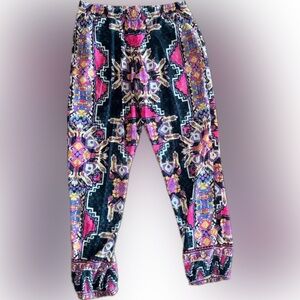 Becca by Rebecca Virtue Gray and Pink Geo Print, Size Medium